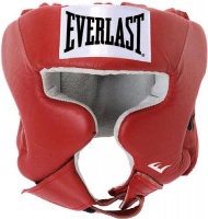 шлем боксерский everlast usa boxing cheek m красный