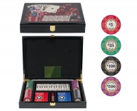 набор для игры в домино и покер lux (на 100 фишек)