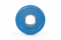 цветной тренировочный диск stecter d=50 мм 2,0 кг синий 2235