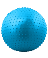 мяч гимнастический массажный gb-301 55 см, антивзрыв, синий