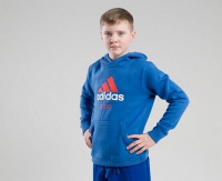 толстовка с капюшоном детская adidas community hoody judo kids сине-оранжевая adichj-k