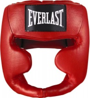 шлем боксерский everlast martial arts leather full face l, xl красный