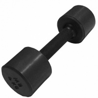 гантель обрезиненная с обрезиненной ручкой 6 кг mb barbell mb-fitb-6 черный