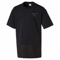 футболка мужская puma pace tee cotton black 850245017 черная