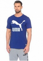 футболка мужская puma archive logo tee 57239232 синяя