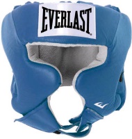 шлем боксерский everlast usa boxing cheek l синий