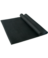 коврик для йоги fm-101, pvc, 173x61x0,3 см, черный