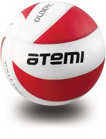 мяч волейбольный atemi olimpic, pu, красн.-бел.