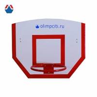 щит баскетбольный навесной детский фанера (кольцо №3, сетка в комплекте) olimpciti мк-0178