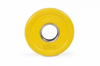цветной тренировочный диск stecter d=50 мм 1,5 кг желтый 2234
