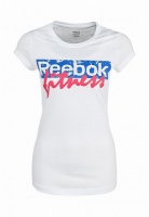 футболка женская reebok s01677 белая